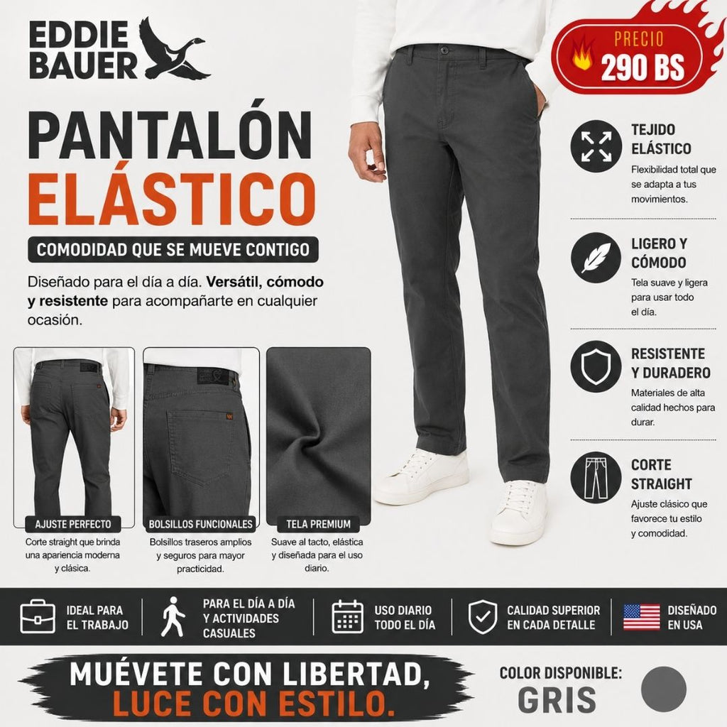 Pantalon Tecnico EddieBauer Gris