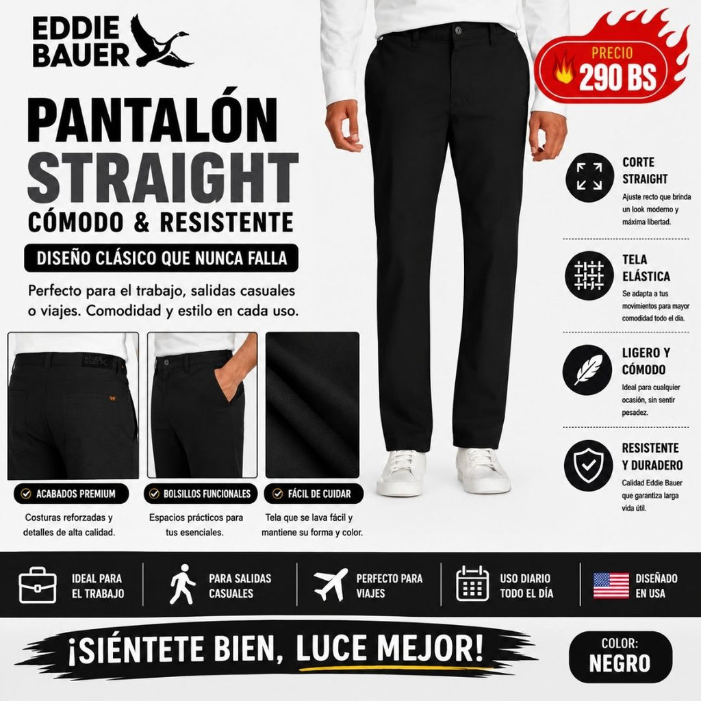 Pantalon Tecnico EddieBauer Negro