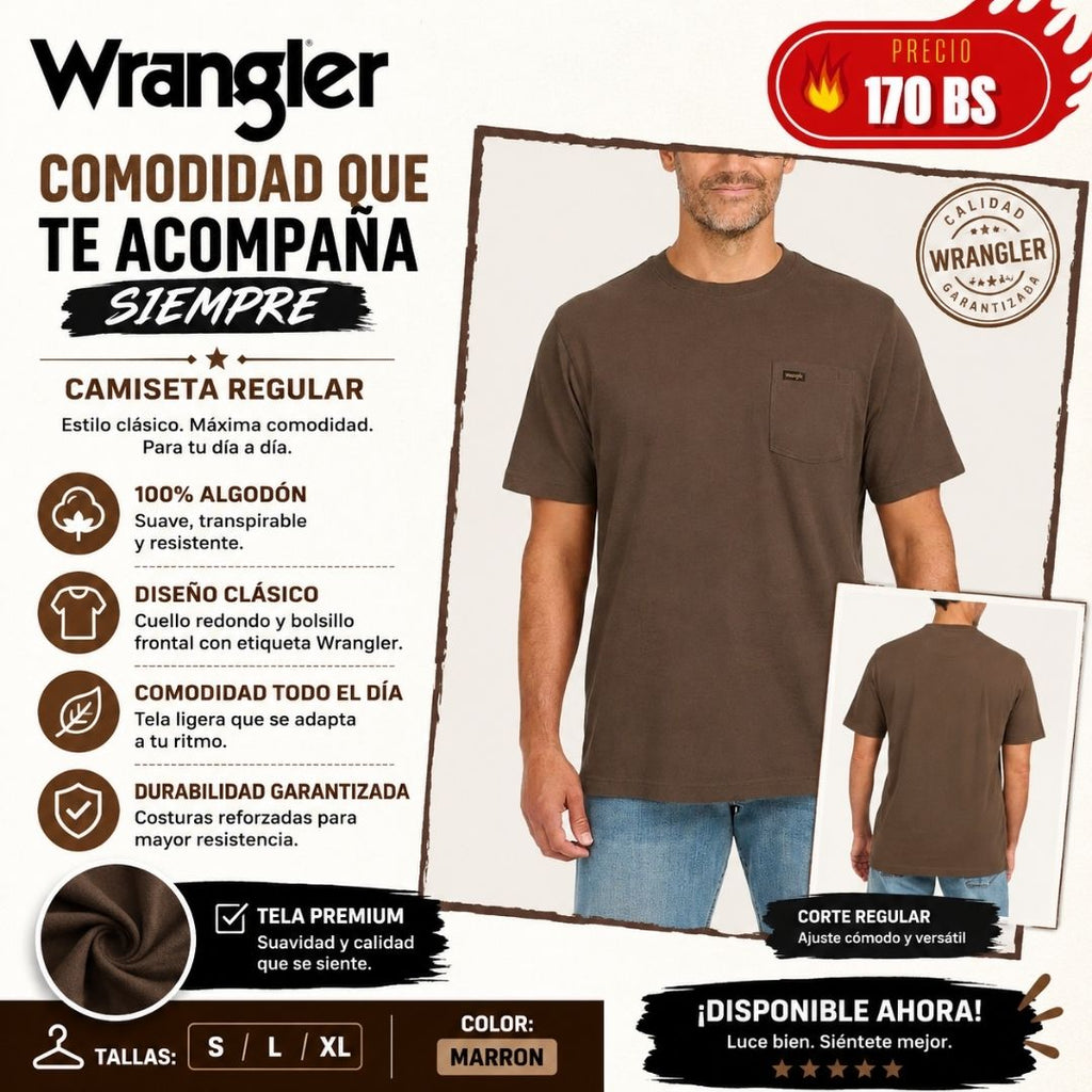 Polera Wrangler con Bolsillo