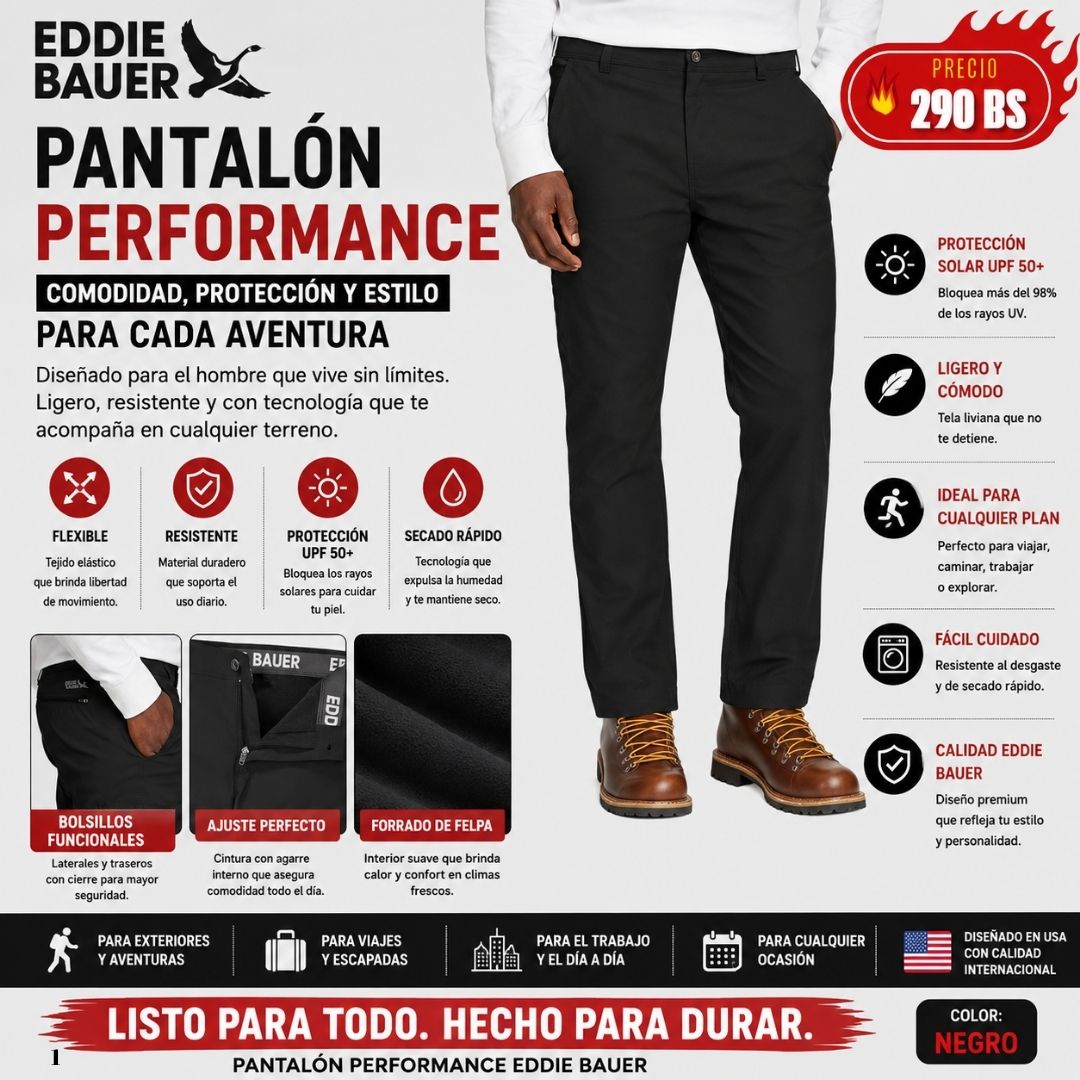 Pantalon Frizado EddieBauer