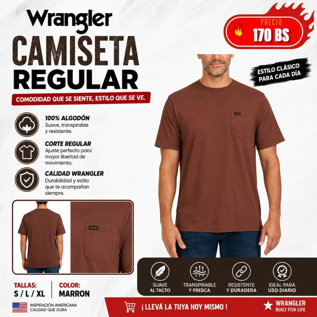 Polera Wrangler con Bolsillo