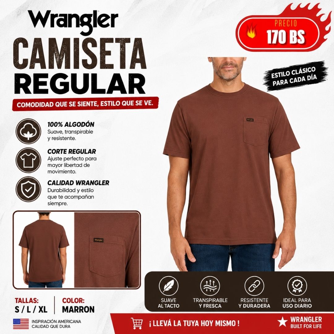 Polera Wrangler con Bolsillo