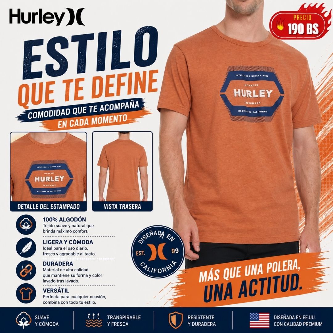 Polera Hurley Supply Co