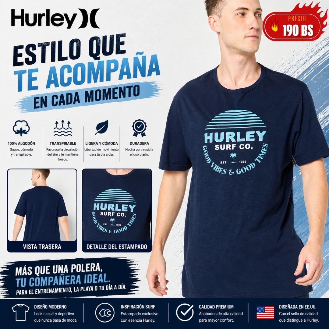Polera Hurley Supply Co