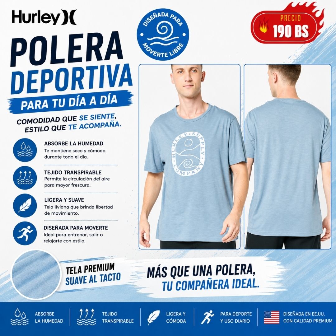 Polera Hurley Supply Co