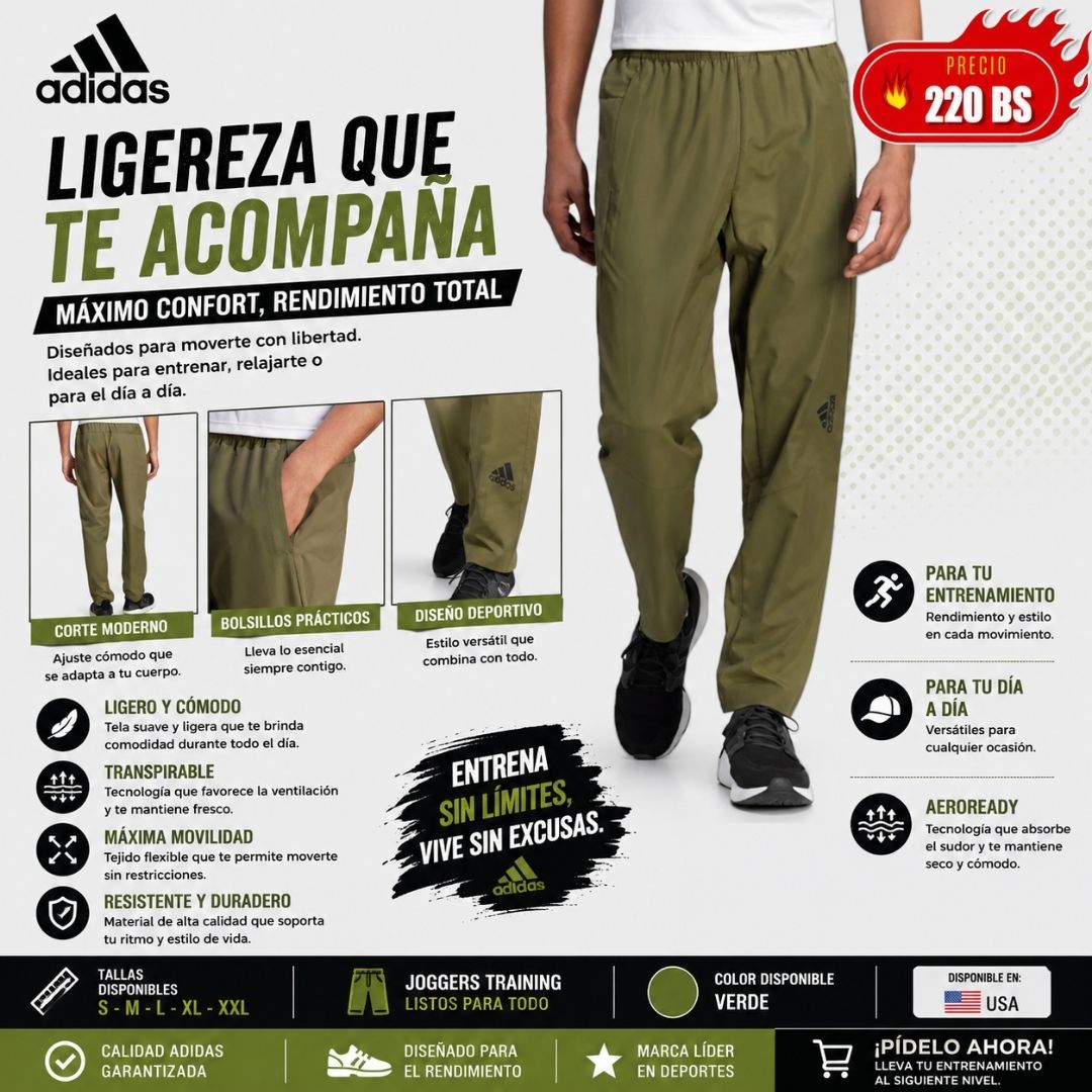 joggers Adidas Training Aeroready