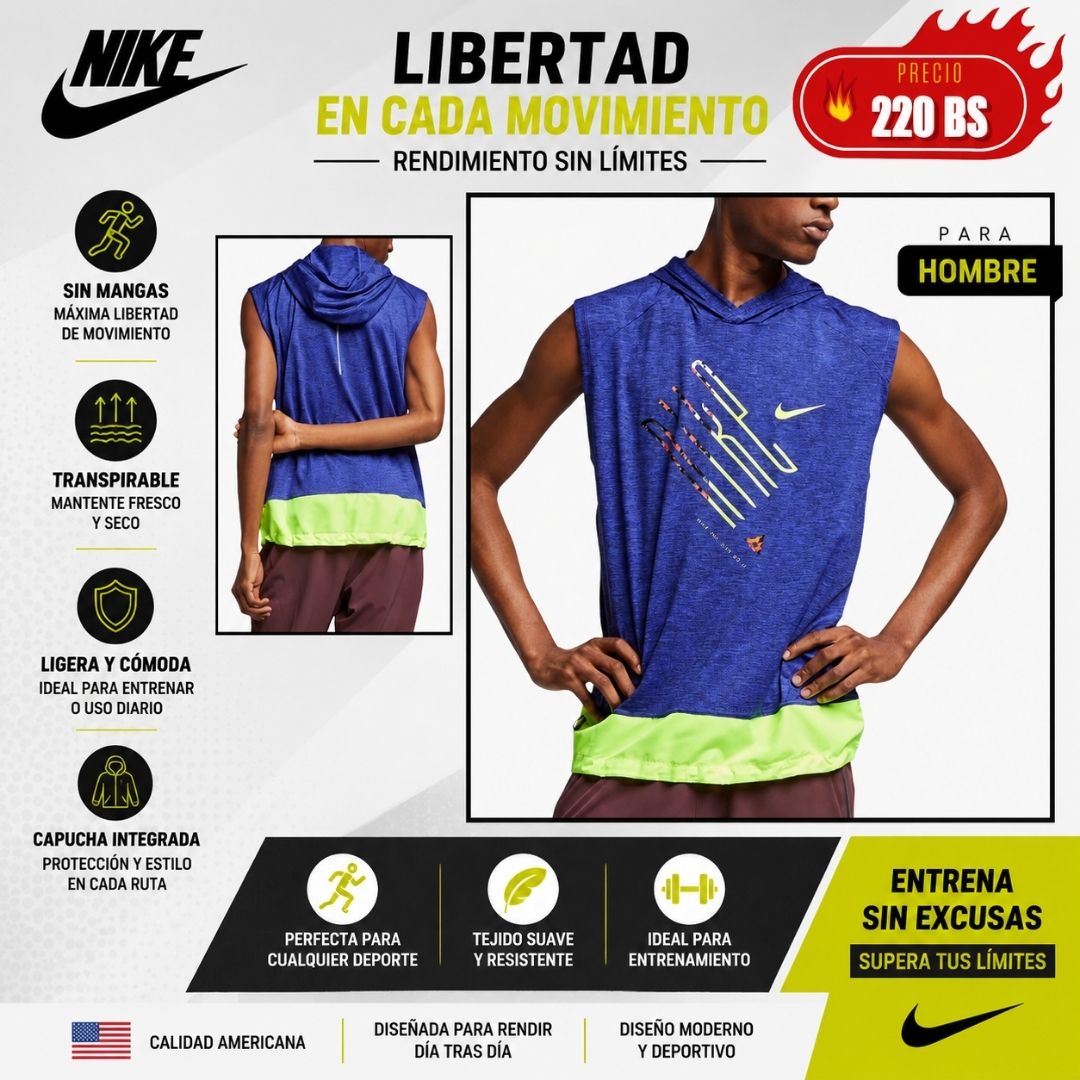 Solera Nike Deportiva con Capucha