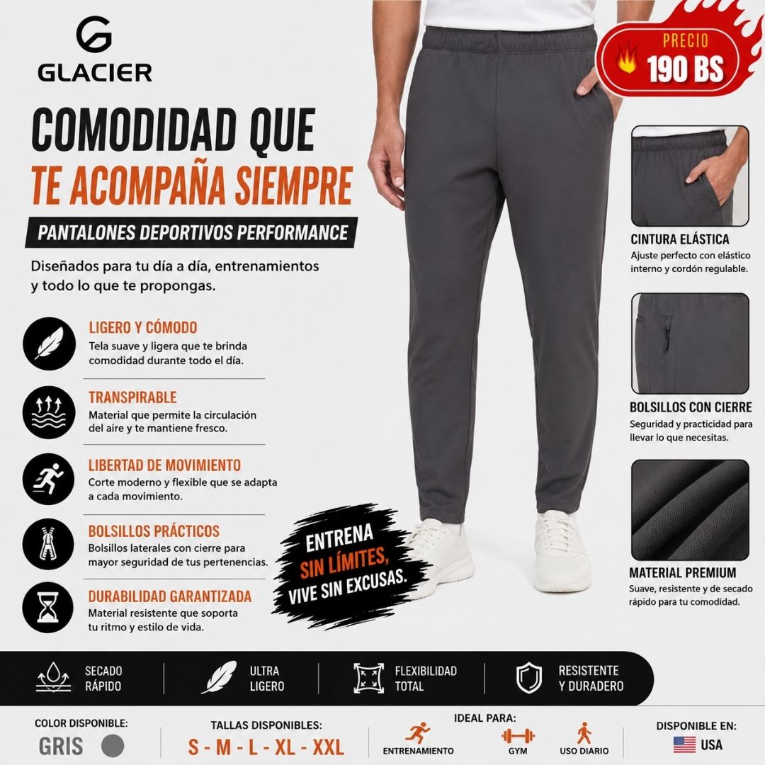 joggers deportivos Glacier Performance