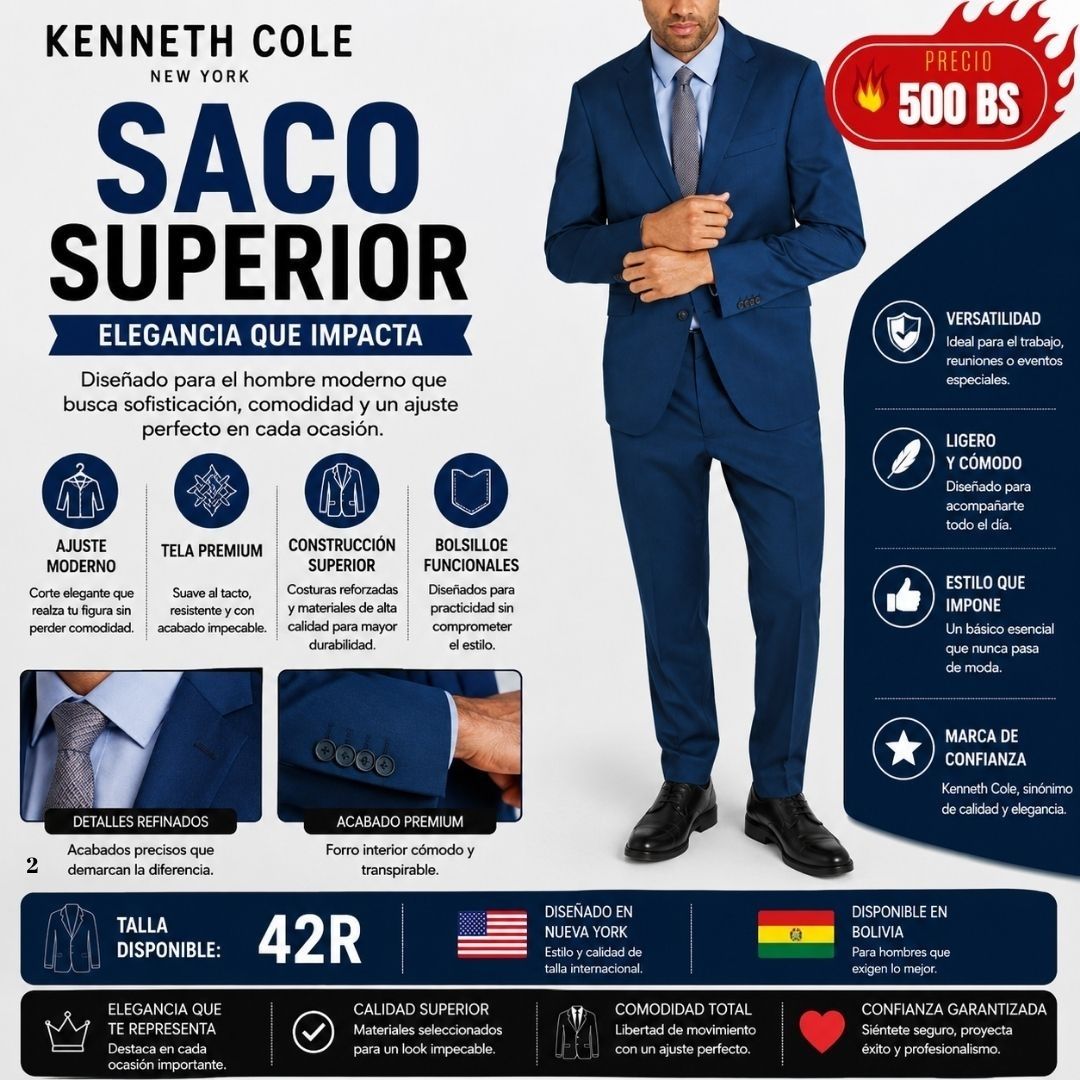 Saco Elegante Kenneth Cole