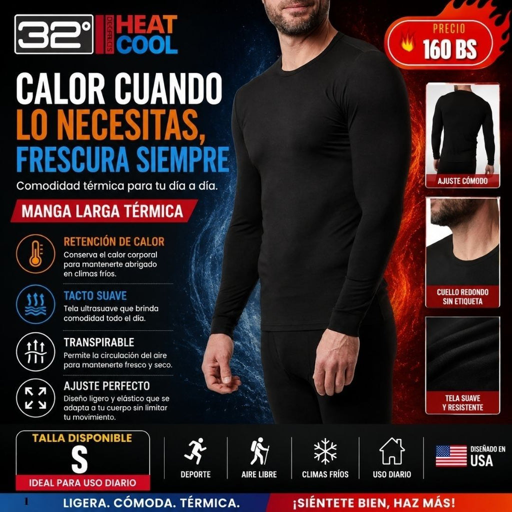 Manga larga térmica 32HeatCool