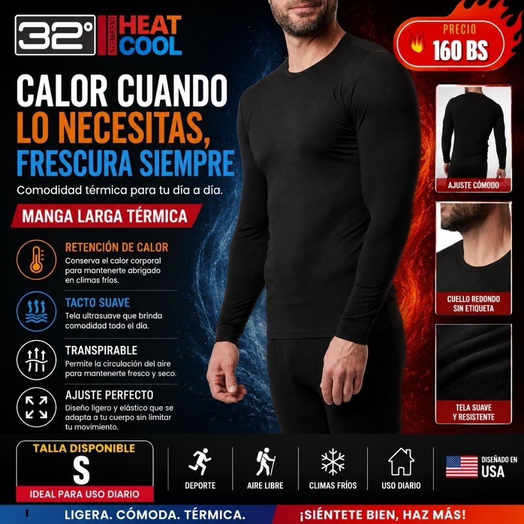 Manga larga térmica 32HeatCool