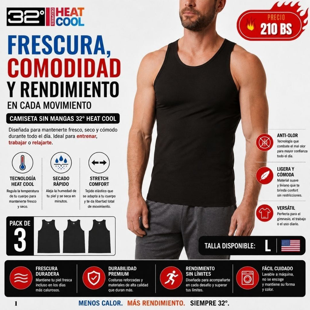 Solera sin mangas 32HeatCool