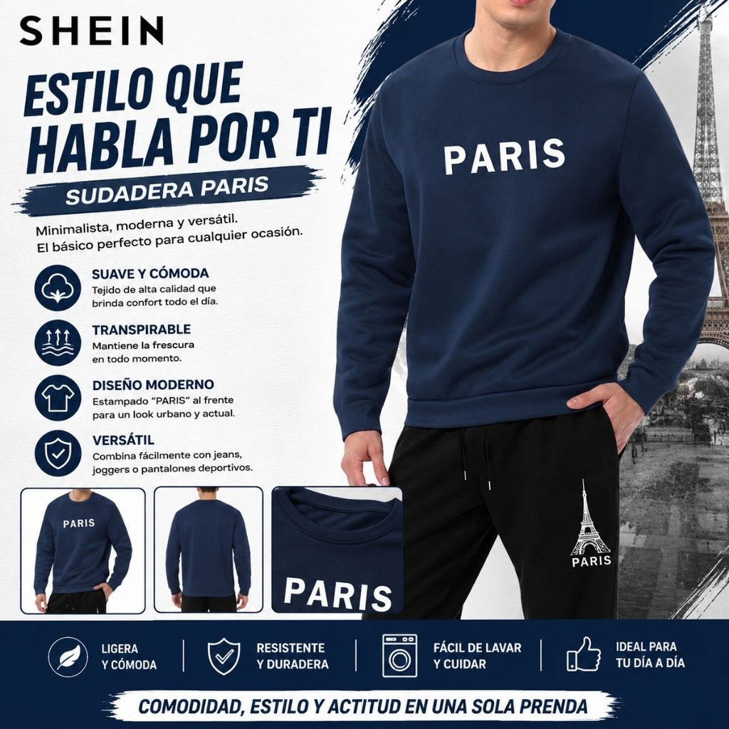 Sudadera Manga Larga Shein
