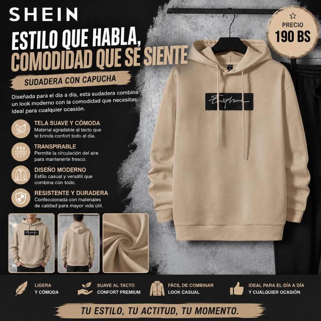 Sudadera Manga Larga Shein