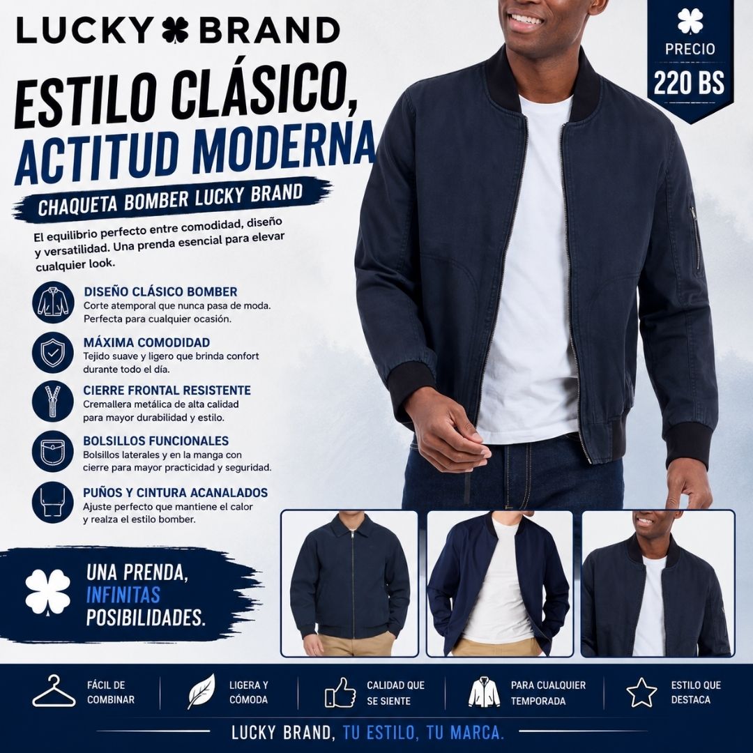 Chaqueta Bomber Lucky Brand
