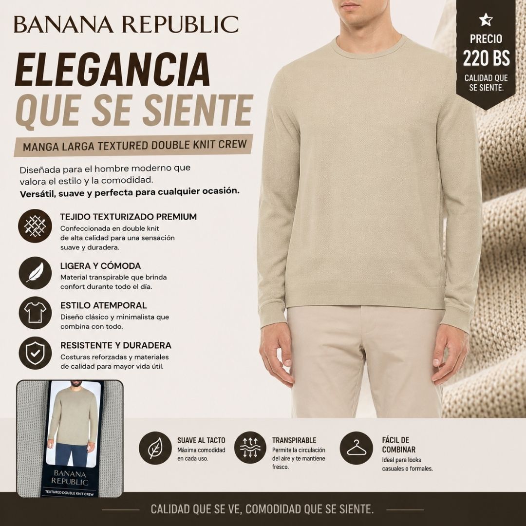 Suéter Manga Larga Banana Republic