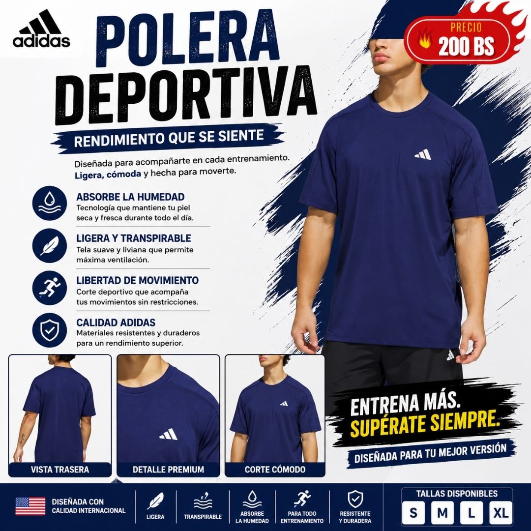 Polera Deportiva Adidas