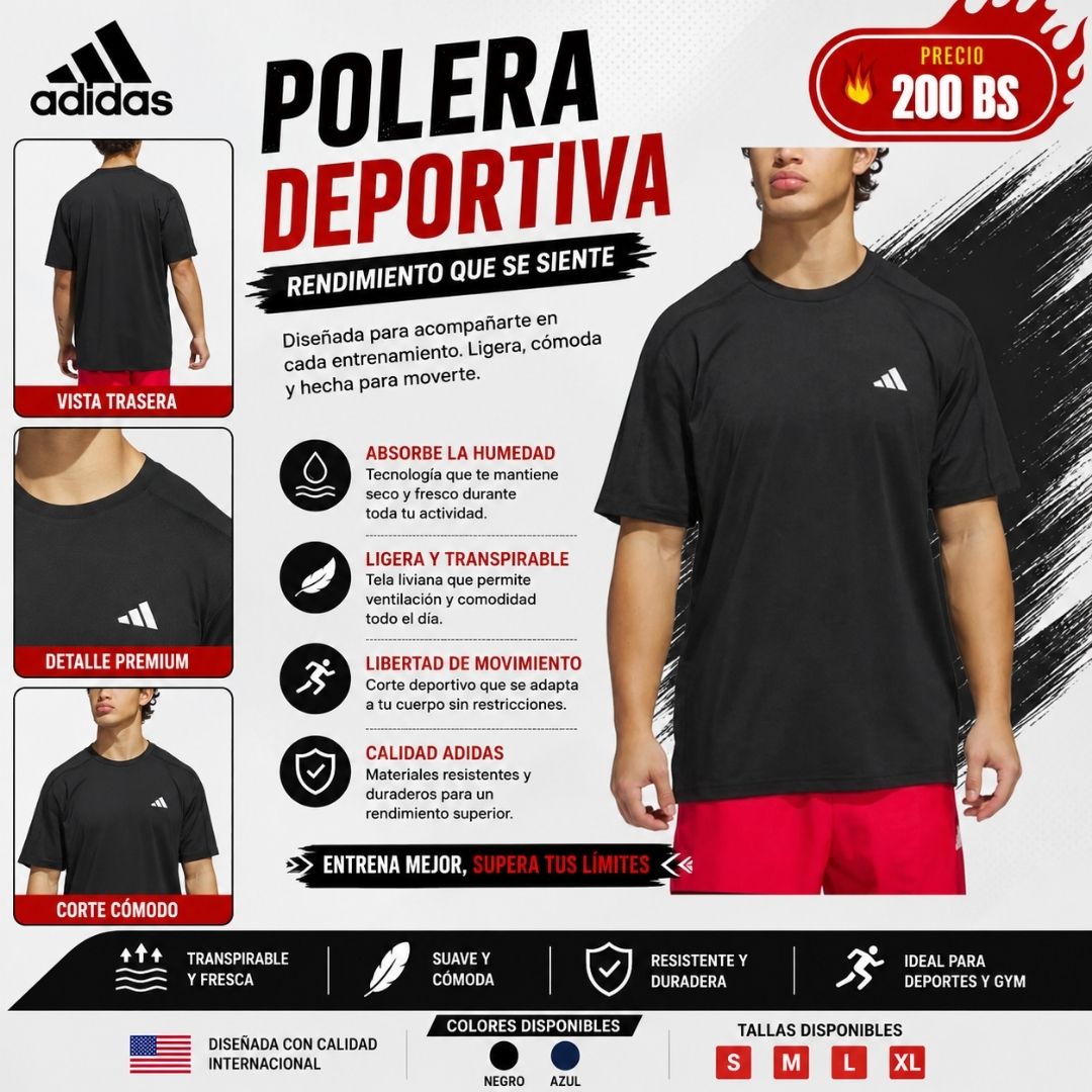 Polera Deportiva Adidas