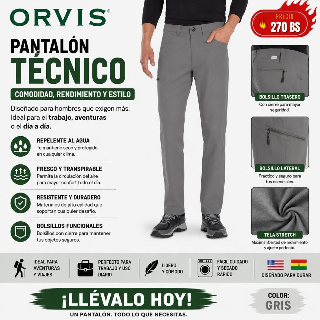 Pantalon tecnico Orvis Gris