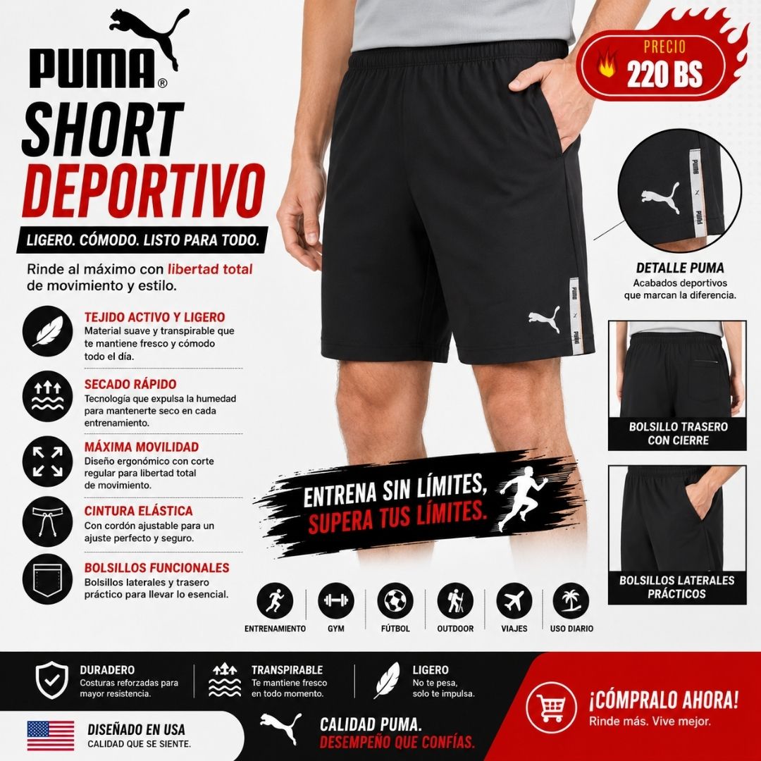 Short Deportivo Puma