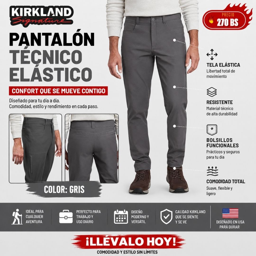 Pantalon Tecnico Kirkland Gris