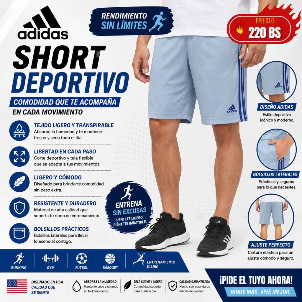 Short Deportivo Adidas