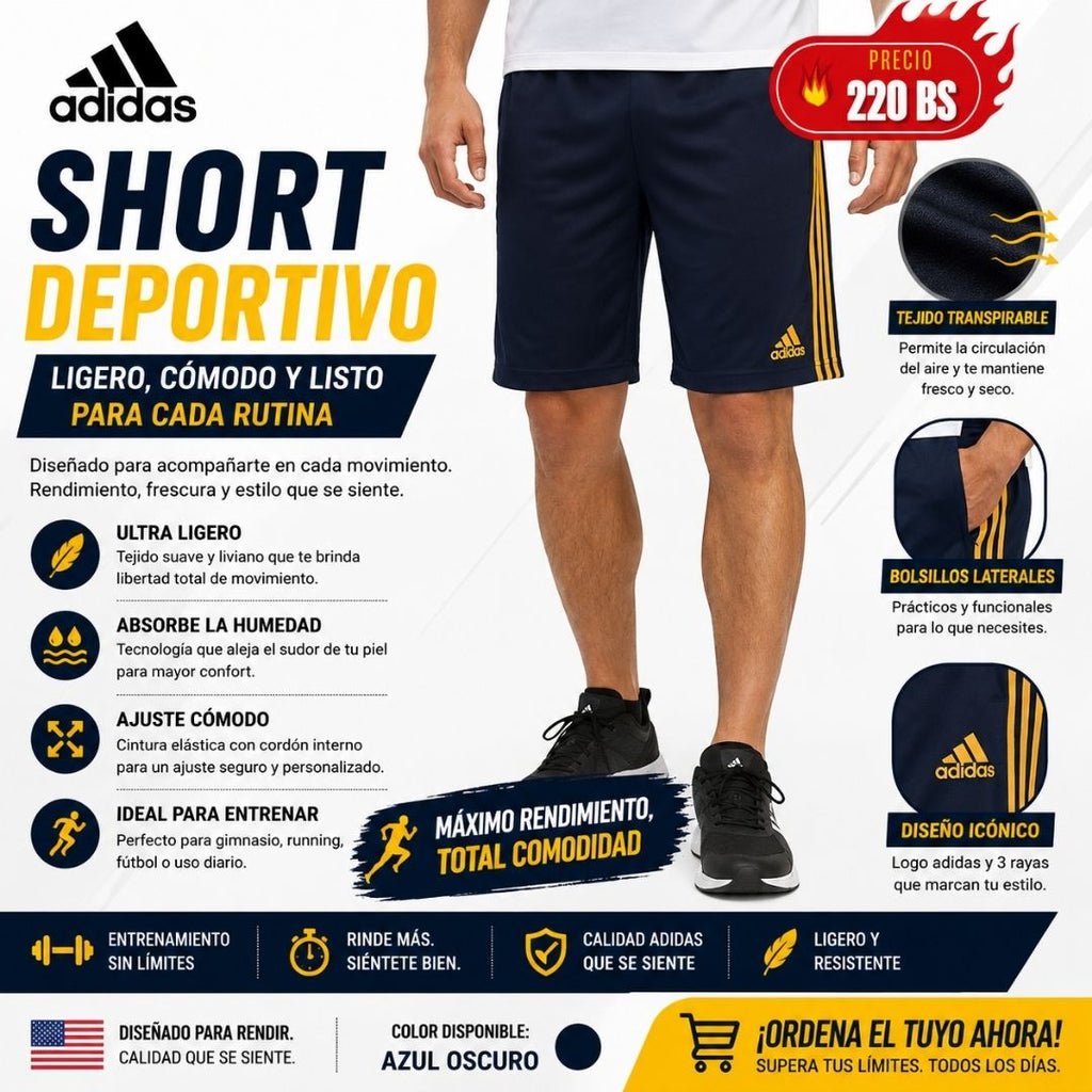 Short Deportivo Adidas