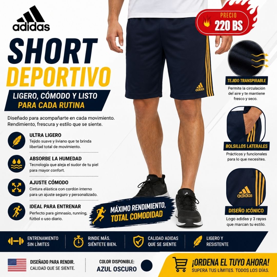 Short Deportivo Adidas
