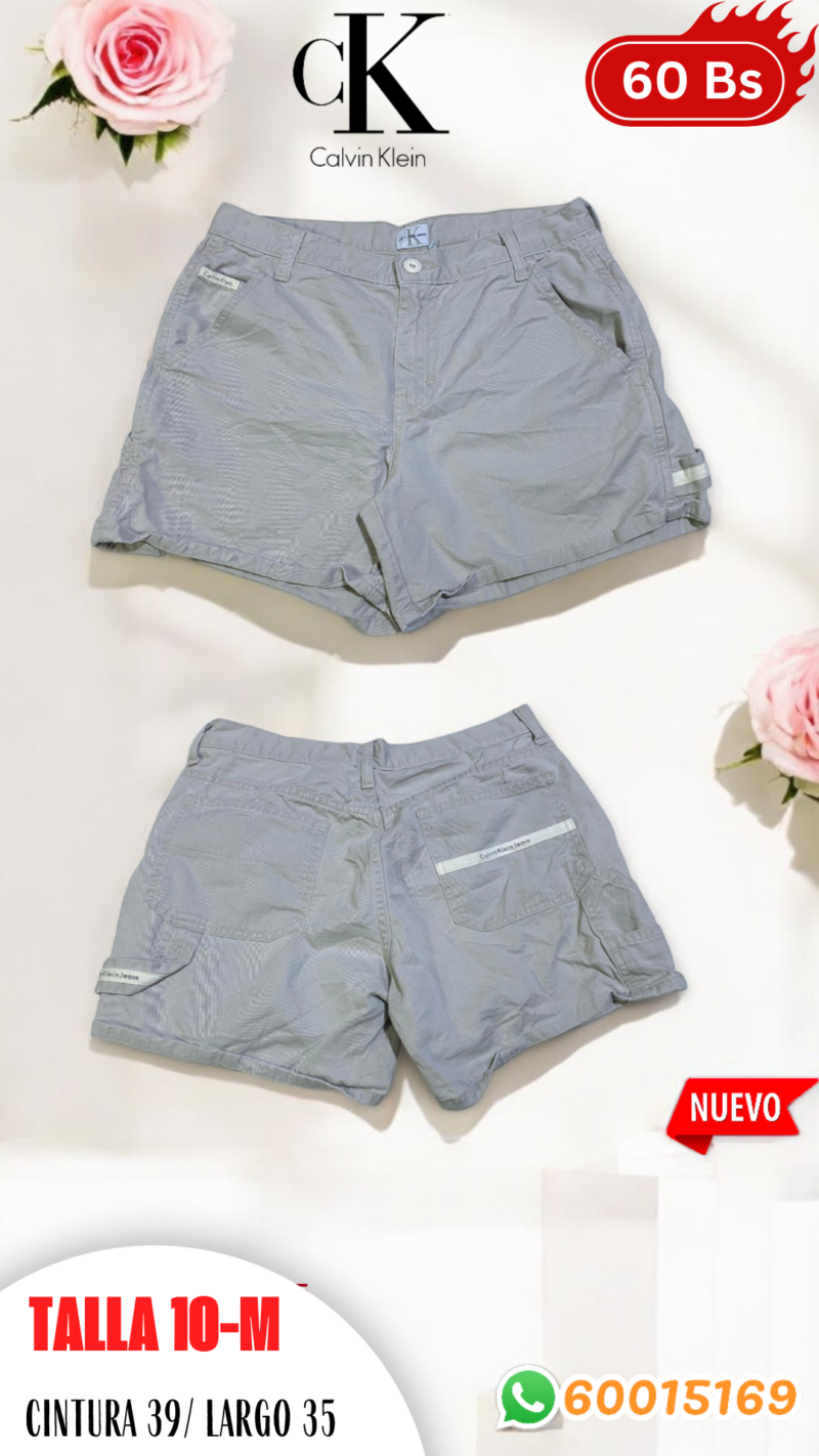 SHORT CORTO MUJER CALVIN KLEIN TALLA 10