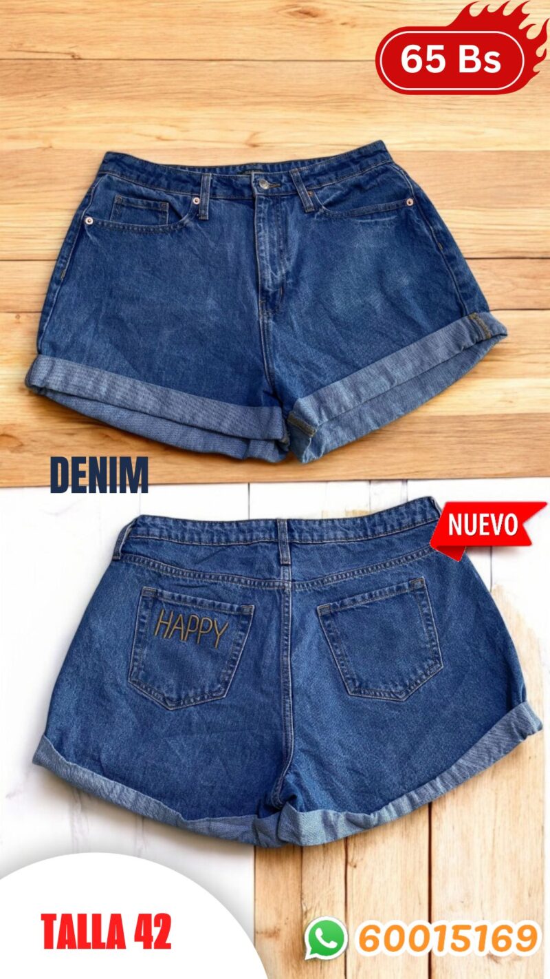 SHORTS JEAN DE MUJER TALLA 42