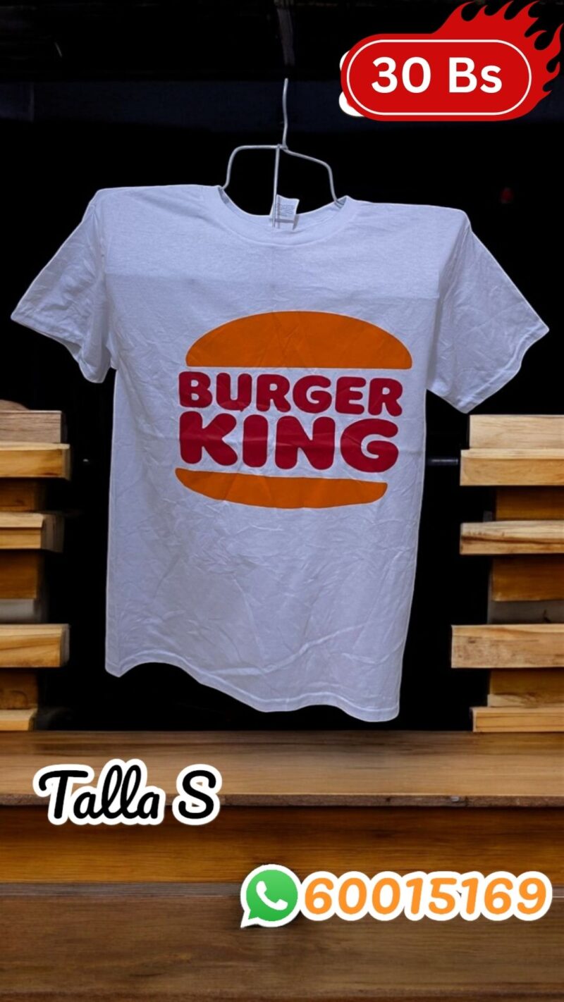 POLERAS DE HOMBRE BURGER KING TALLA S